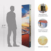 Double-Sided Baltic Sea Beach Sunrise Canvas Room Divider, 4 Panels, 70" H x 63" L